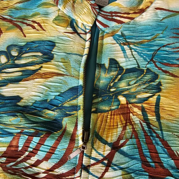 Tropical print Analogy jacket, size PS - Picture 3 of 5
